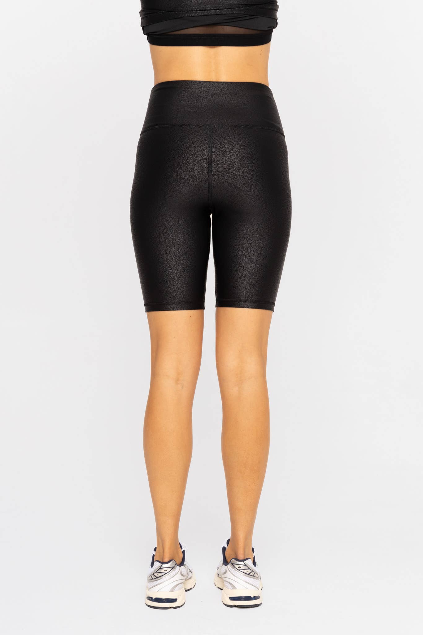 Foil Scale Biker Shorts