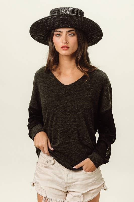 Solid Twisted Back Top