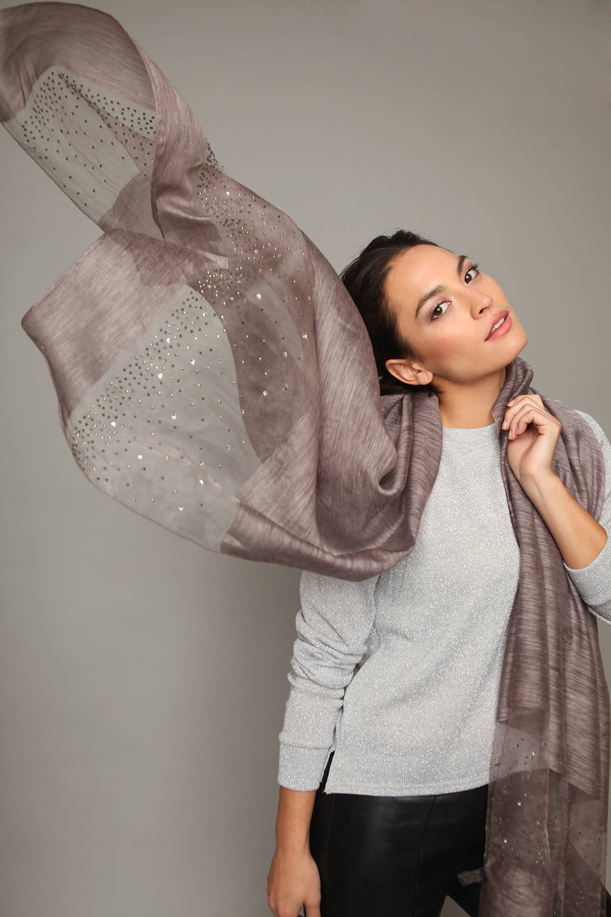 Star Gazer Sparkle Silk Scarf