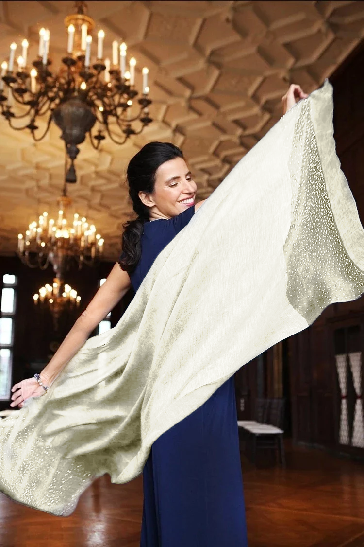 Star Gazer Sparkle Silk Scarf