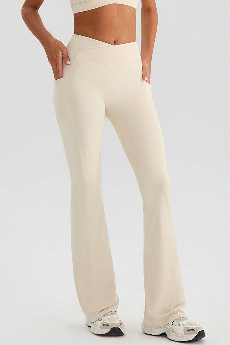 Sleek Crossover Waist Leggings
