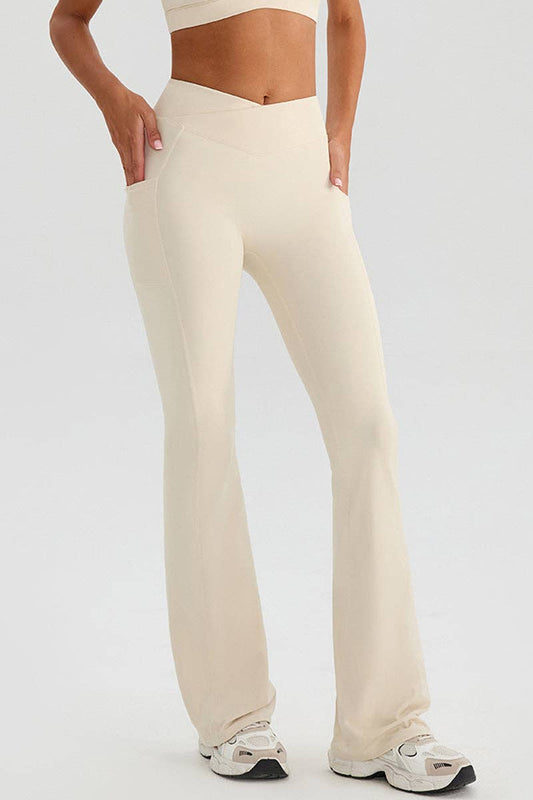 Sleek Crossover Waist Leggings