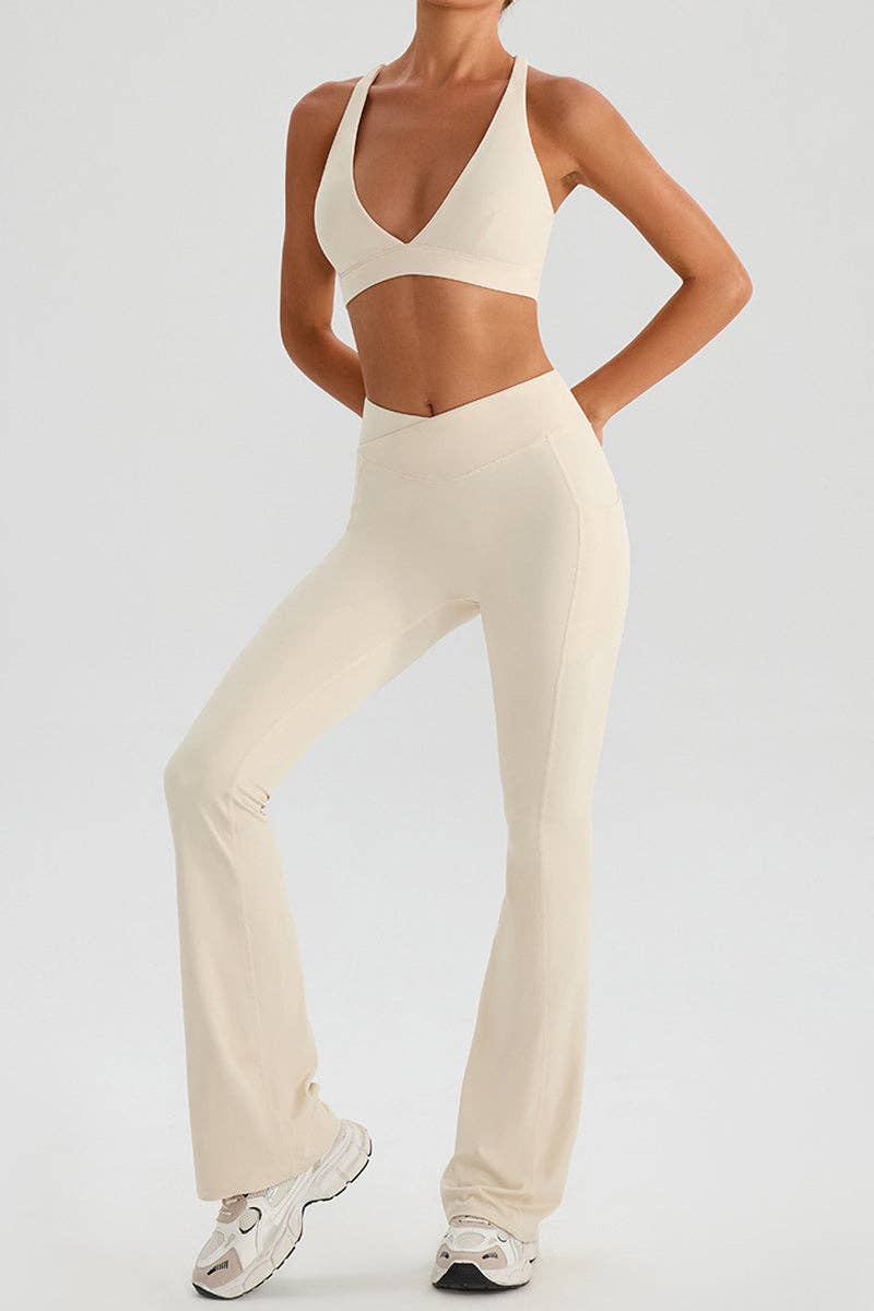 Sleek Crossover Waist Leggings