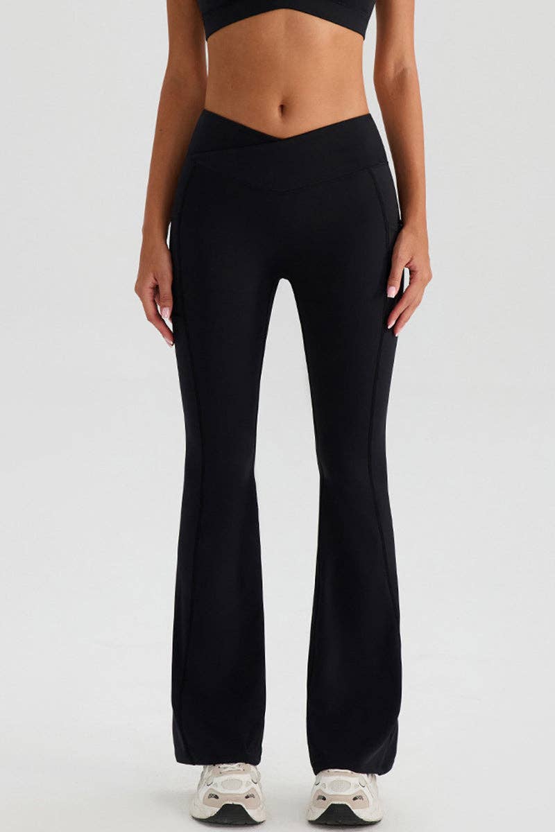 Sleek Crossover Waist Leggings
