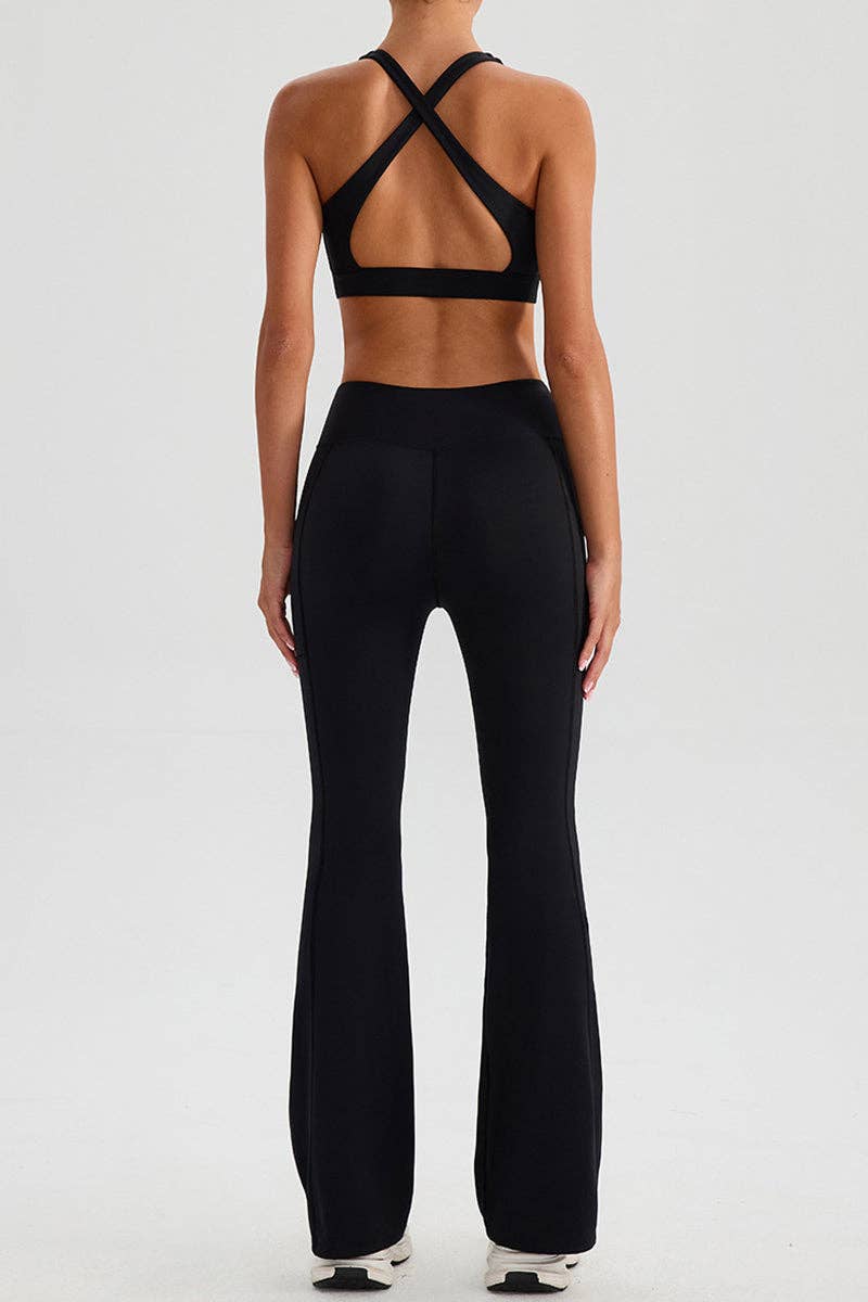 Sleek Crossover Waist Leggings