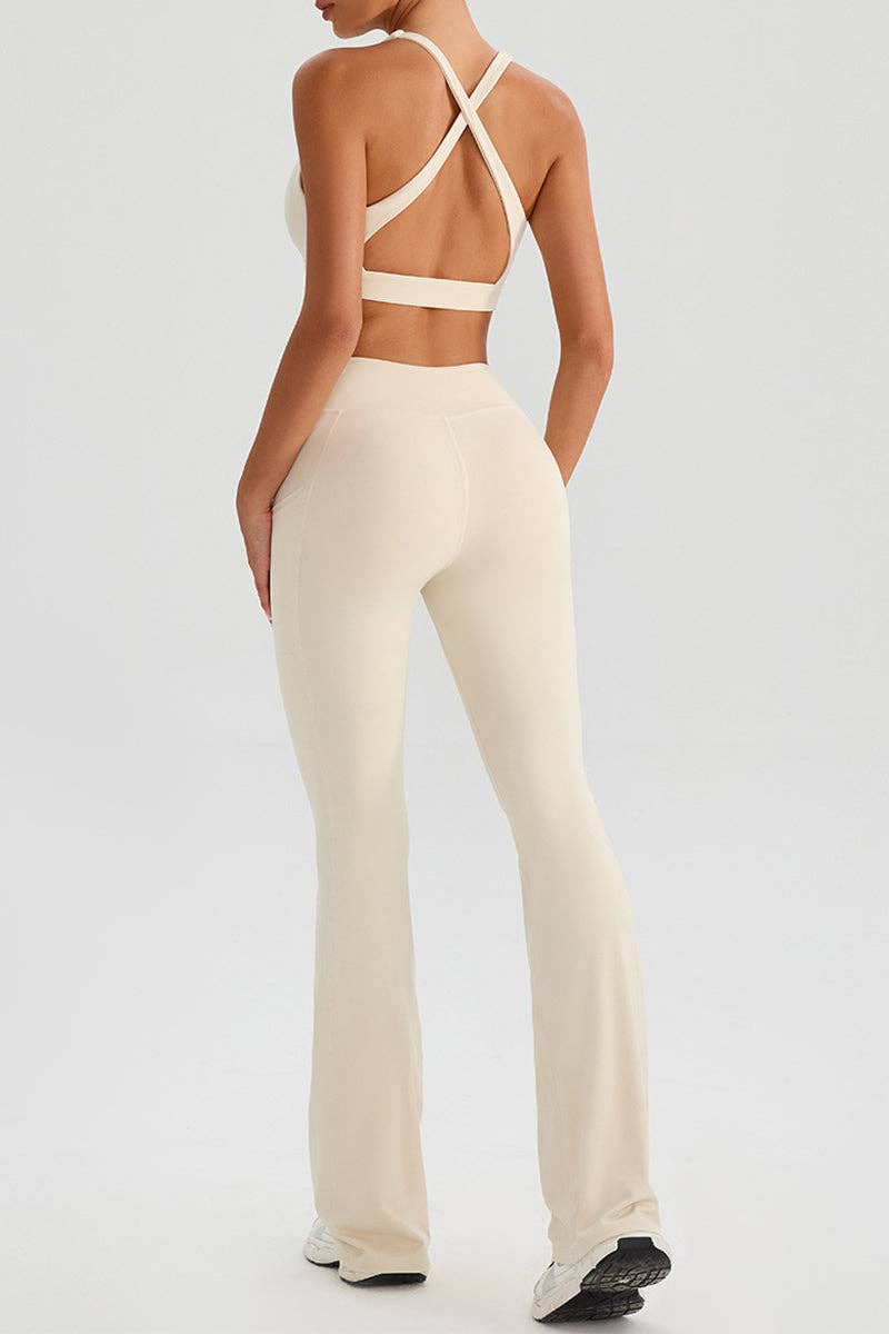 Sleek Crossover Waist Leggings