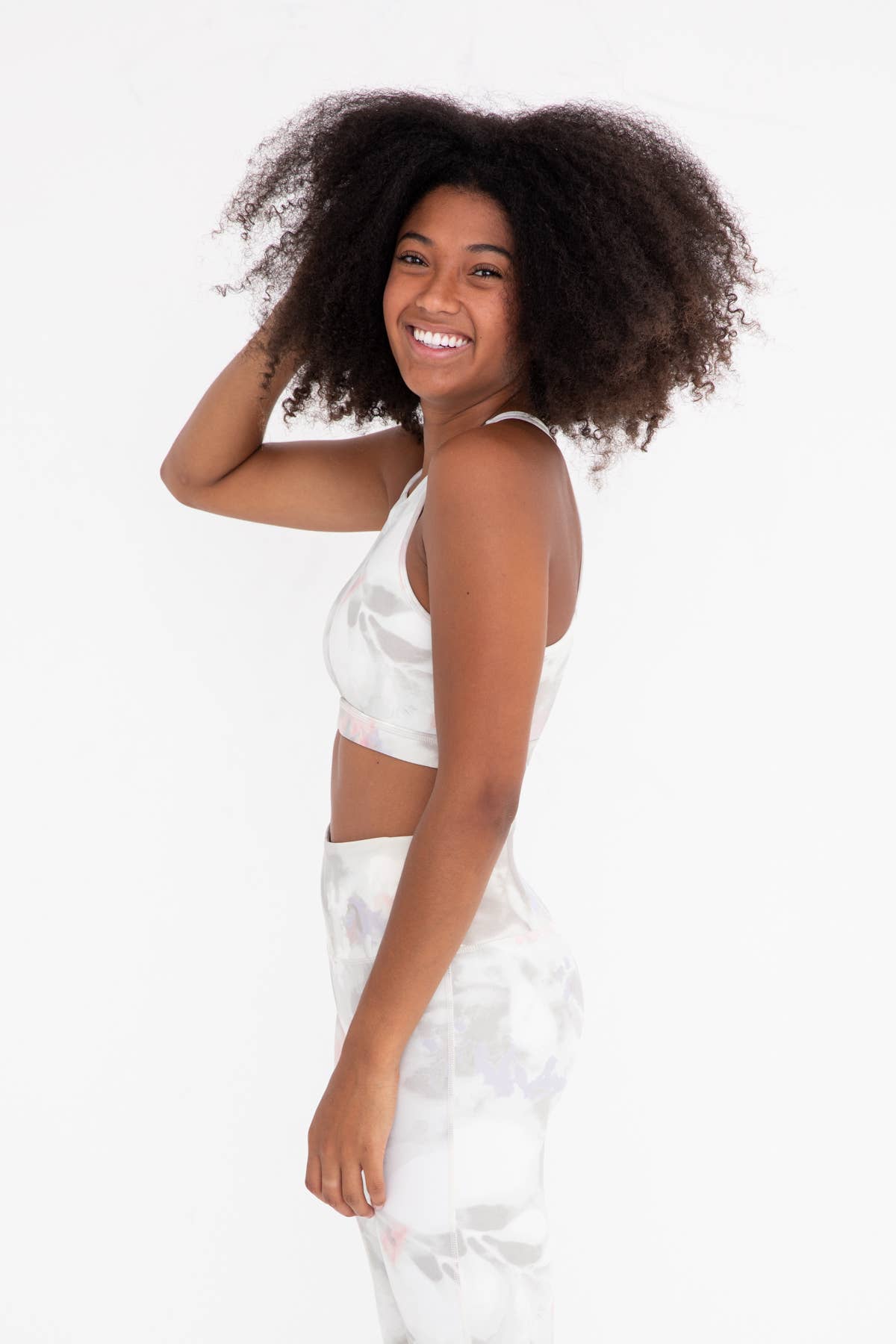 Watercolor Floral Racerback Sports Bra